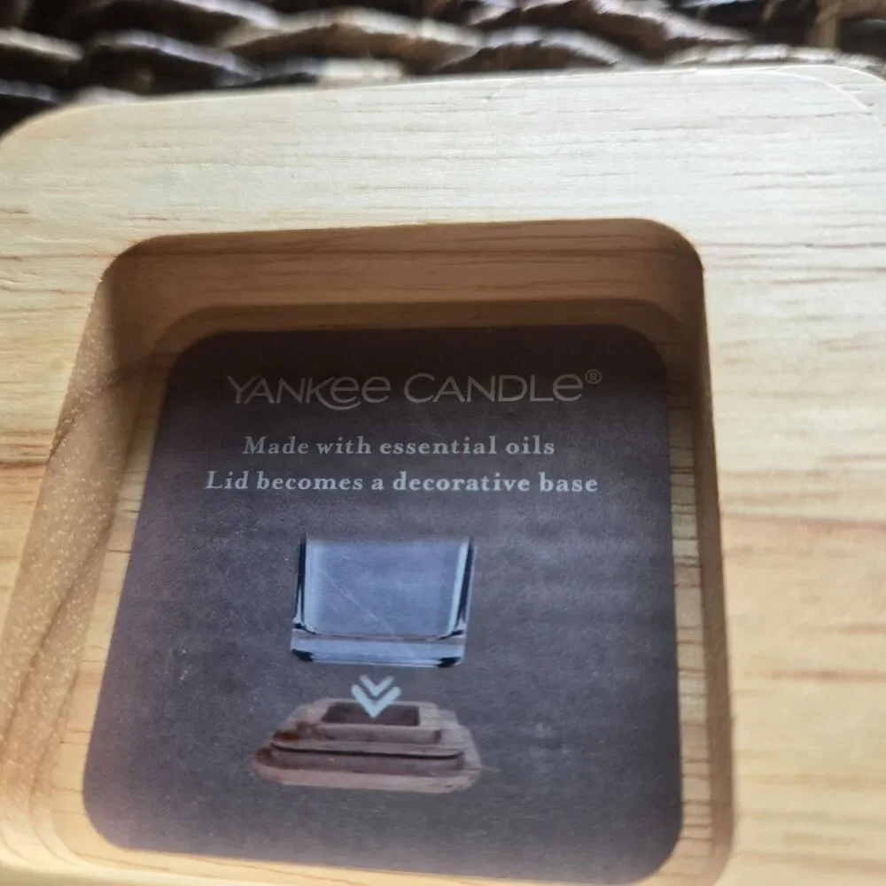 Yankee Candle Well Living Square Jar Wood Lid You Choose the Scent You Want